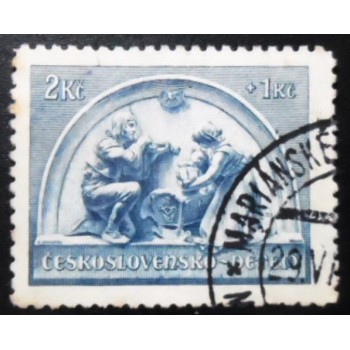 Selo postal da Tchecoslováquia de 1937 Lullaby