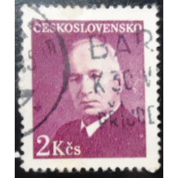 Selo postal da Tchecoslováquia de 1948 Dr. Edvard Beneš 2