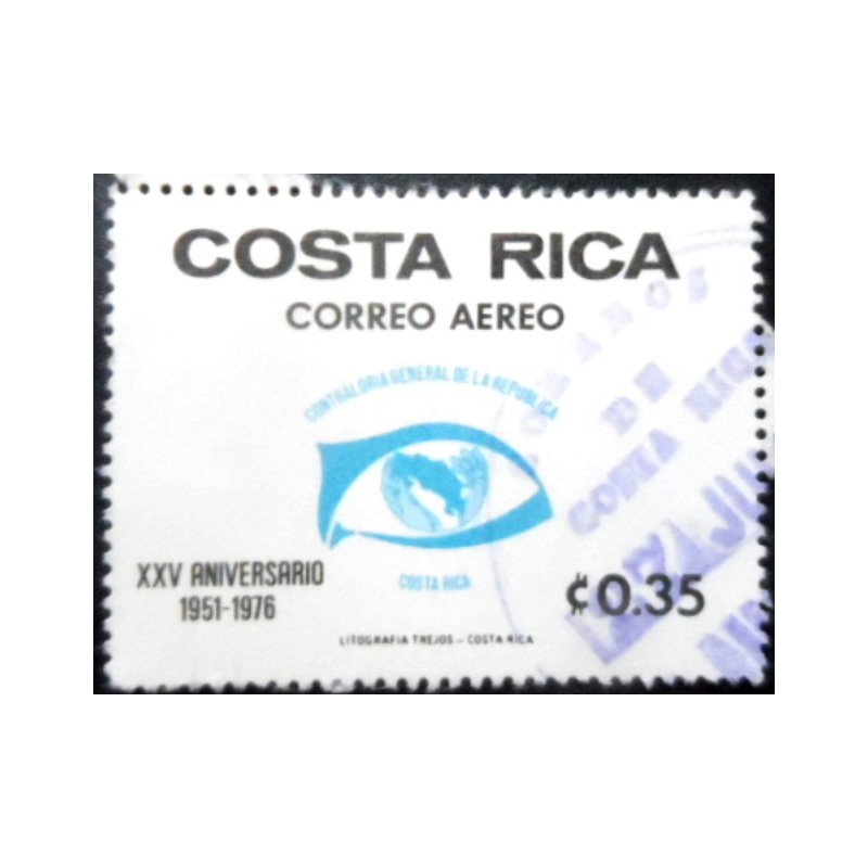 Selo postal da Costa Rica de 1976 Seeing Eye