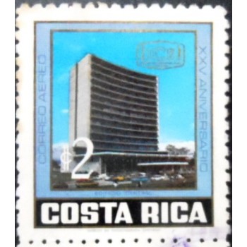 Selo postal da Costa Rica de 1974 I.C.E. Headquarters