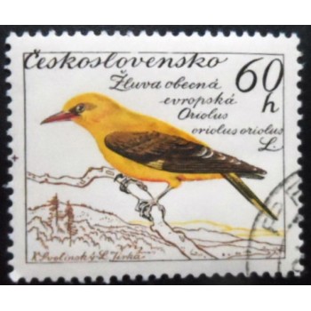 Selo postal da Tchecoslováquia de 1959 Golden Oriol