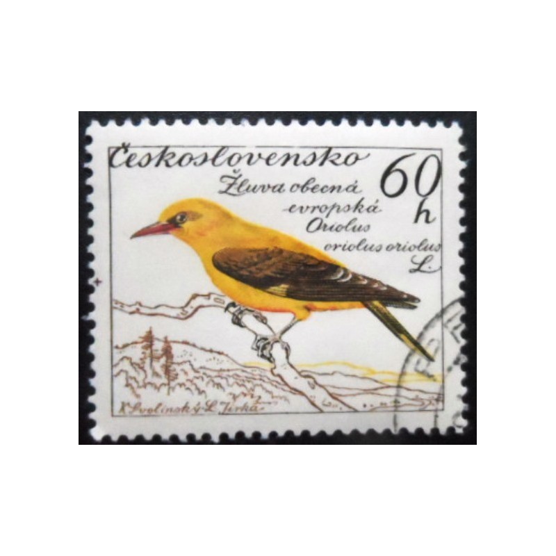 Selo postal da Tchecoslováquia de 1959 Golden Oriol