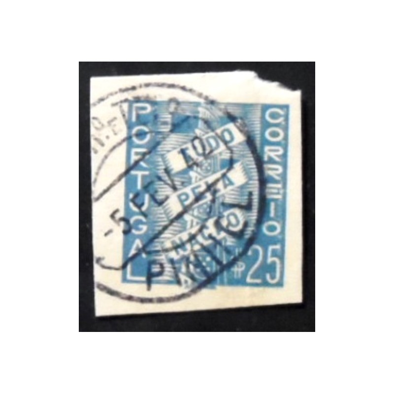 Selo FIXO postal de Portugal de 1935 Coat of Arms with Scroll