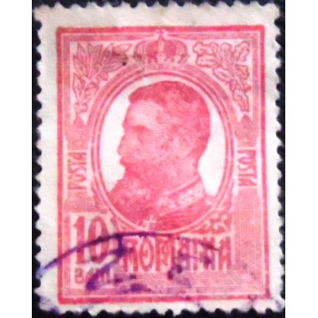 Imagem do Selo postal da Romênia de 1914 Carol I of Romania 10