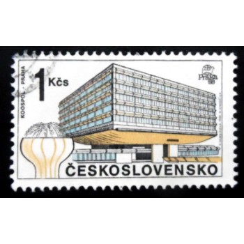 Selo postal da Tchecoslováquia de 1988 Koospol Foreign Trade