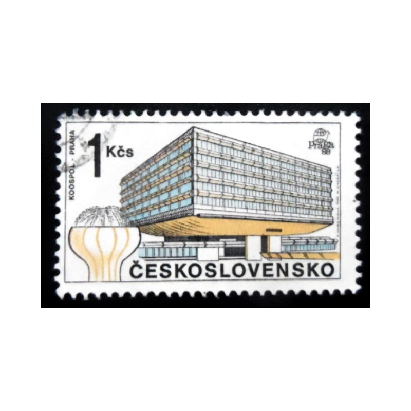 Selo postal da Tchecoslováquia de 1988 Koospol Foreign Trade