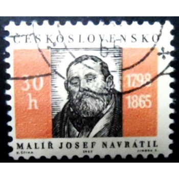 Selo postal da Tchecoslováquia de 1965 Josef Navrátil