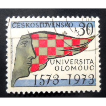 Selo postal da Tchecoslováquia de 1973 University of Olomouc