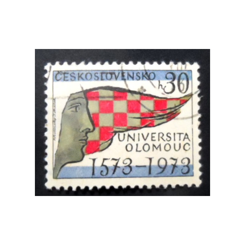 Selo postal da Tchecoslováquia de 1973 University of Olomouc