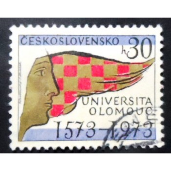 Selo postal da Tchecoslováquia de 1973 University of Olomouc