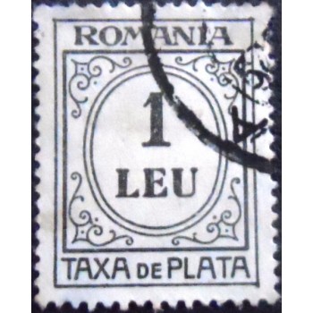 Imagem do Selo postal da Romenia de 1920 Standing oval 1