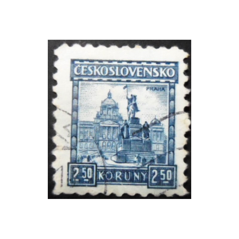 Selo postal da Tchecoslováquia de 1929 Prague