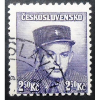 Selo postal da Tchecoslováquia de 1945 Stanislav Zimrich