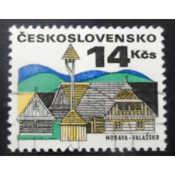 Selo postal da Tchecoslováquia de 1971 Moravia Valašsko