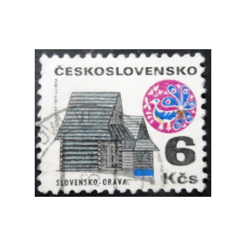 Selo postal da Tchecoslováquia de 1971 Slovakia