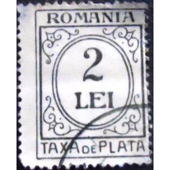 Imagem do Selo postal da Romênia de 1920 Standing Oval 2