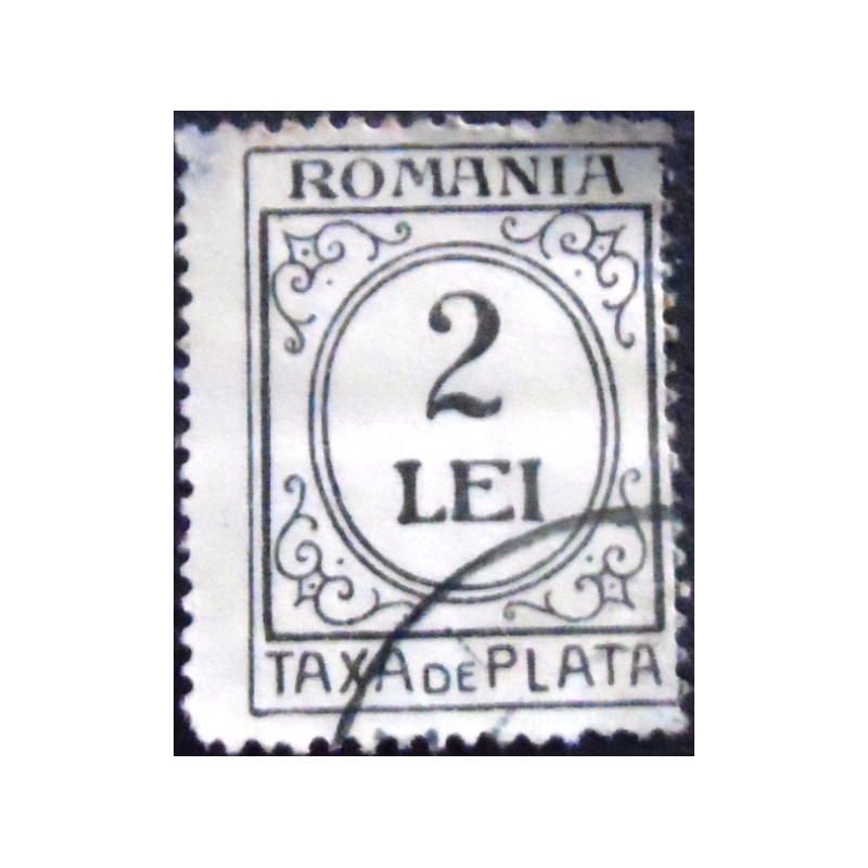 Imagem do Selo postal da Romênia de 1920 Standing Oval 2