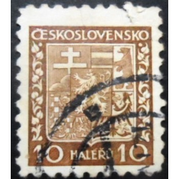 Selo postal da Tchecoslováquia de 1931 Coat of Arms 10