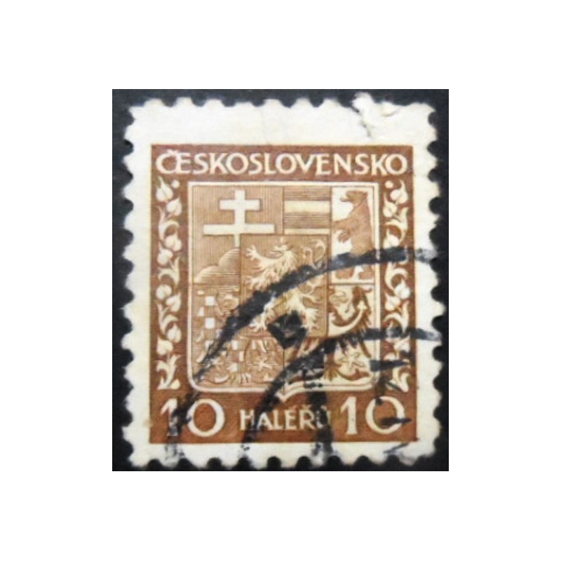 Selo postal da Tchecoslováquia de 1931 Coat of Arms 10