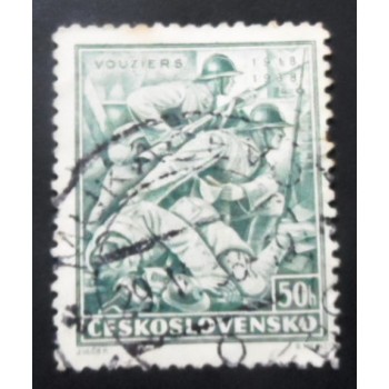 Selo postal da Tchecoslováquia de 1938 Czechoslovak Legions Fighting