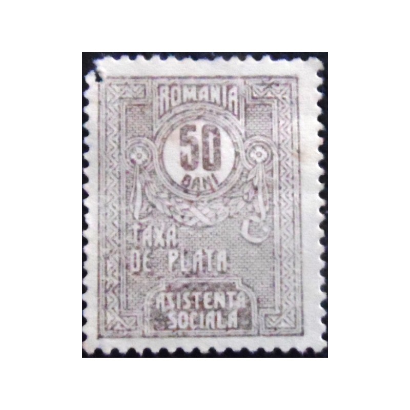 Imagem do Selo postal da Romênia de 1926 Asistenta Sociala 50