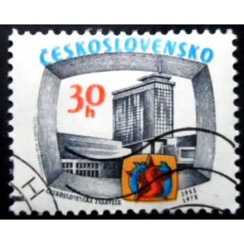 Selo postal da Tchecoslováquia de 1978 Czechoslovak Television