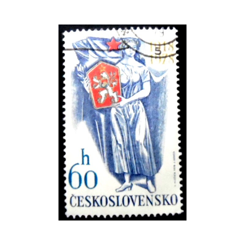 Selo postal da Tchecoslováquia de 1978 Anniversary of Independence