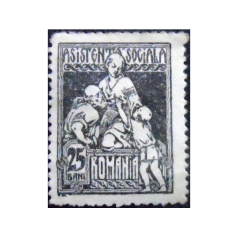 Imagem do Selo postal da Romênia de 1928 Elderly Man