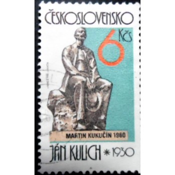 Selo postal da Tchecoslováquia de 1982 Martin Kukučín