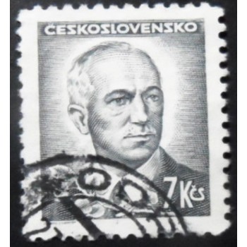 Imagem similar á do selo postal da Tchecoslováquia de 1945 Dr. Edvard Beneš 7