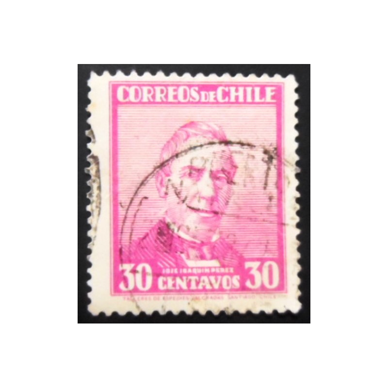 Selo postal do Chile de 1934 José Joaquín Pérez 30