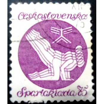 Selo postal da Tchecoslováquia de 1975 Spartakiada