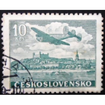 Selo postal da Tchecoslováquia de 1975 Spartakiada 10