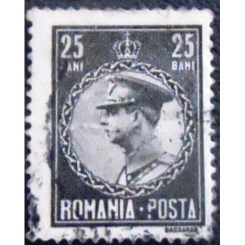 Imagem do Selo postal da Romênia de 1930 King Carol II 25