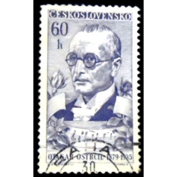 Selo postal da Tchecoslováquia de 1960 Otakar Ostrčil