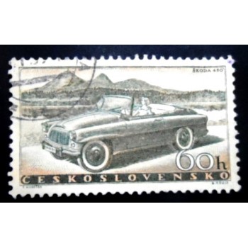 Selo postal da Tchecoslováquia de 1958 Škoda 450