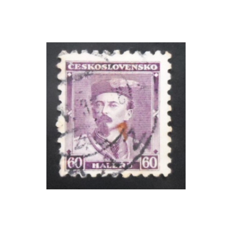 Selo postal da Tchecoslováquia de 1933 Miroslav Tyrš 60