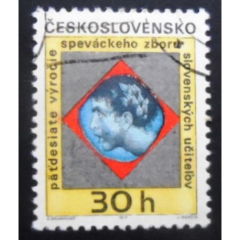 Selo postal da Tchecoslováquia de 1971 Slovak Teachers Choir