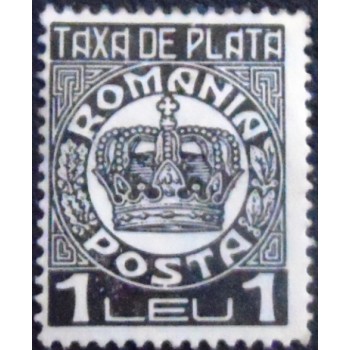 Imagem do Selo postal da Romênia de 1932 Crown 1
