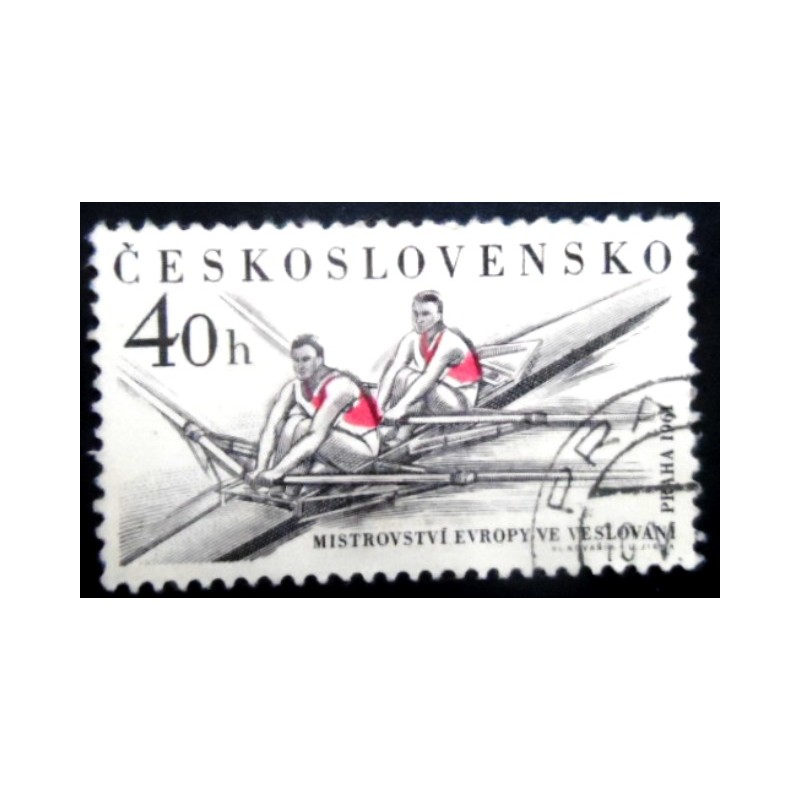 Selo postal da Tchecoslováquia de 1961 Propagace 50. ME 1961 v Praze