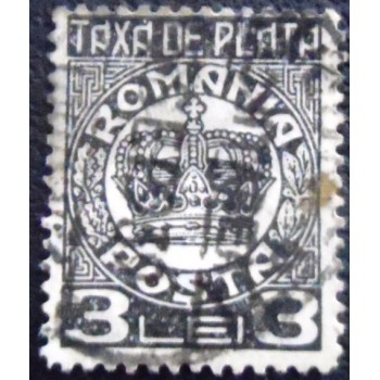 Imagem do Selo postal da Romênia de 1937 Crown 3