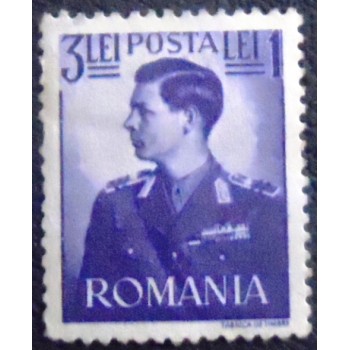 Imagem do Selo postal da Romênia de 1940 Michael I of Romania 3+1