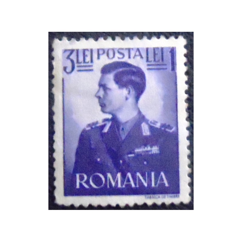Imagem do Selo postal da Romênia de 1940 Michael I of Romania 3+1