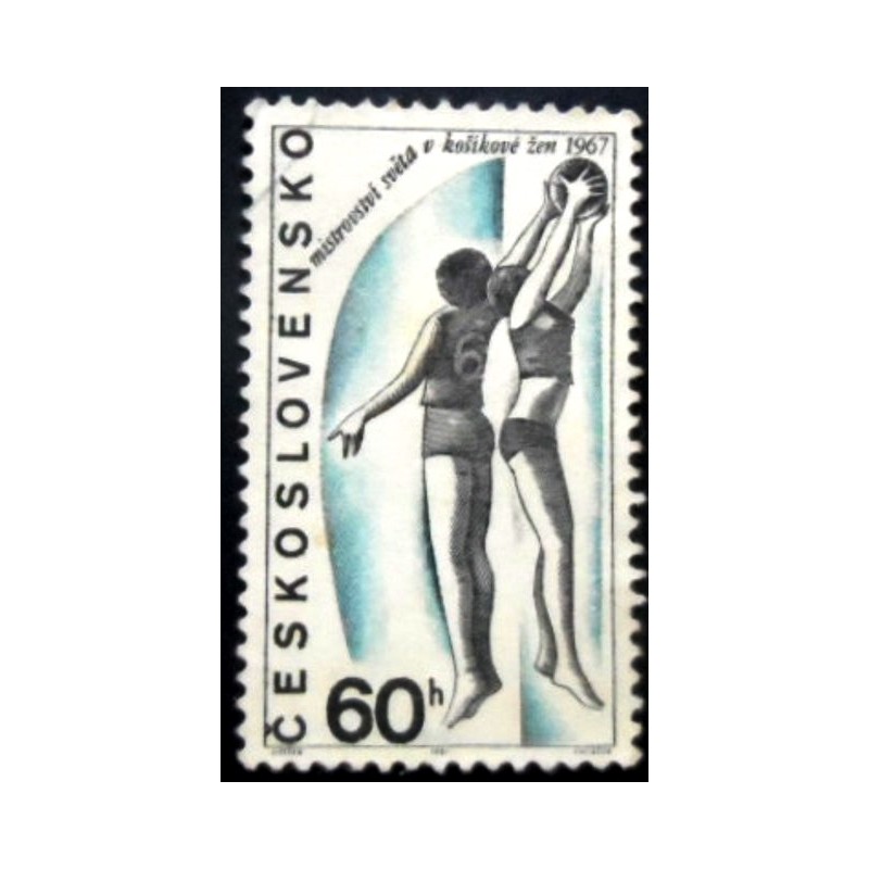 Selo postal Tchecoslováquia de 1969 Womens Basketball Championships