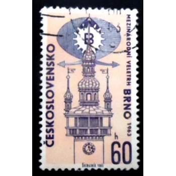 Selo postal Tchecoslováquia de 1963 Brno International Fair