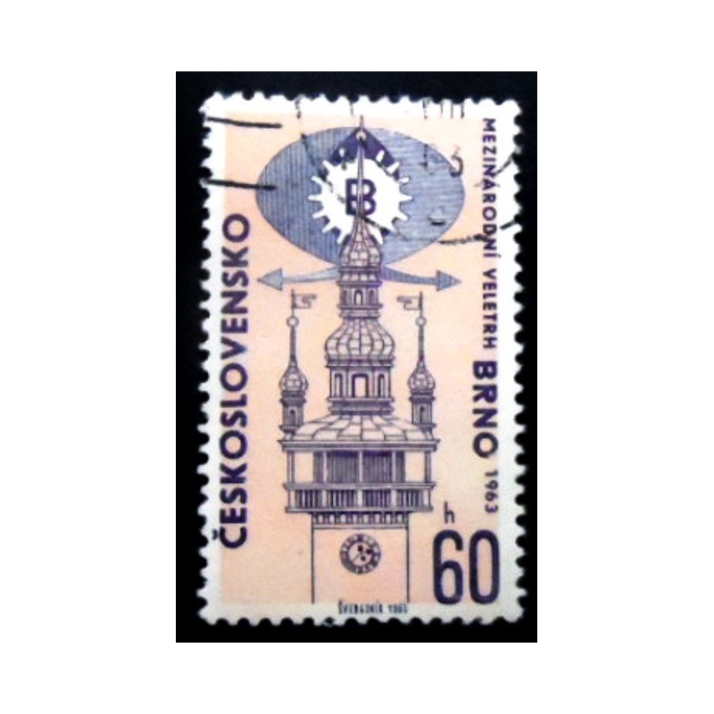 Selo postal Tchecoslováquia de 1963 Brno International Fair