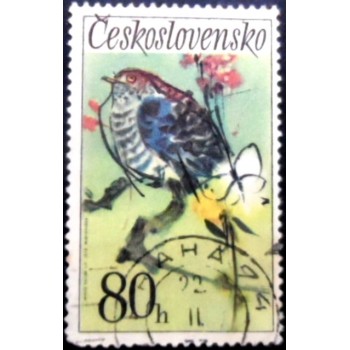 Selo postal Tchecoslováquia de 1972 Common Cuckoo