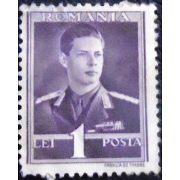 Imagem do Selo postal da Romênia de 1944 Michael I of Romania 1