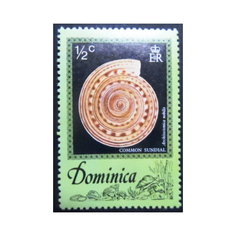 Selo postal da Dominica de 1976 Common Sundia