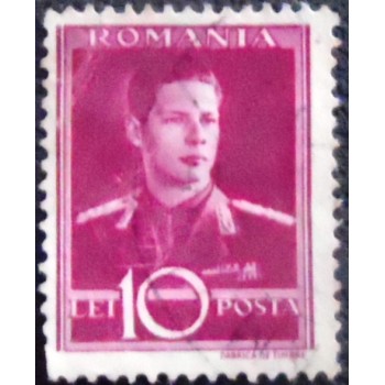 Imagem do Selo postal da Romênia de 1944 Michael I of Romania 10